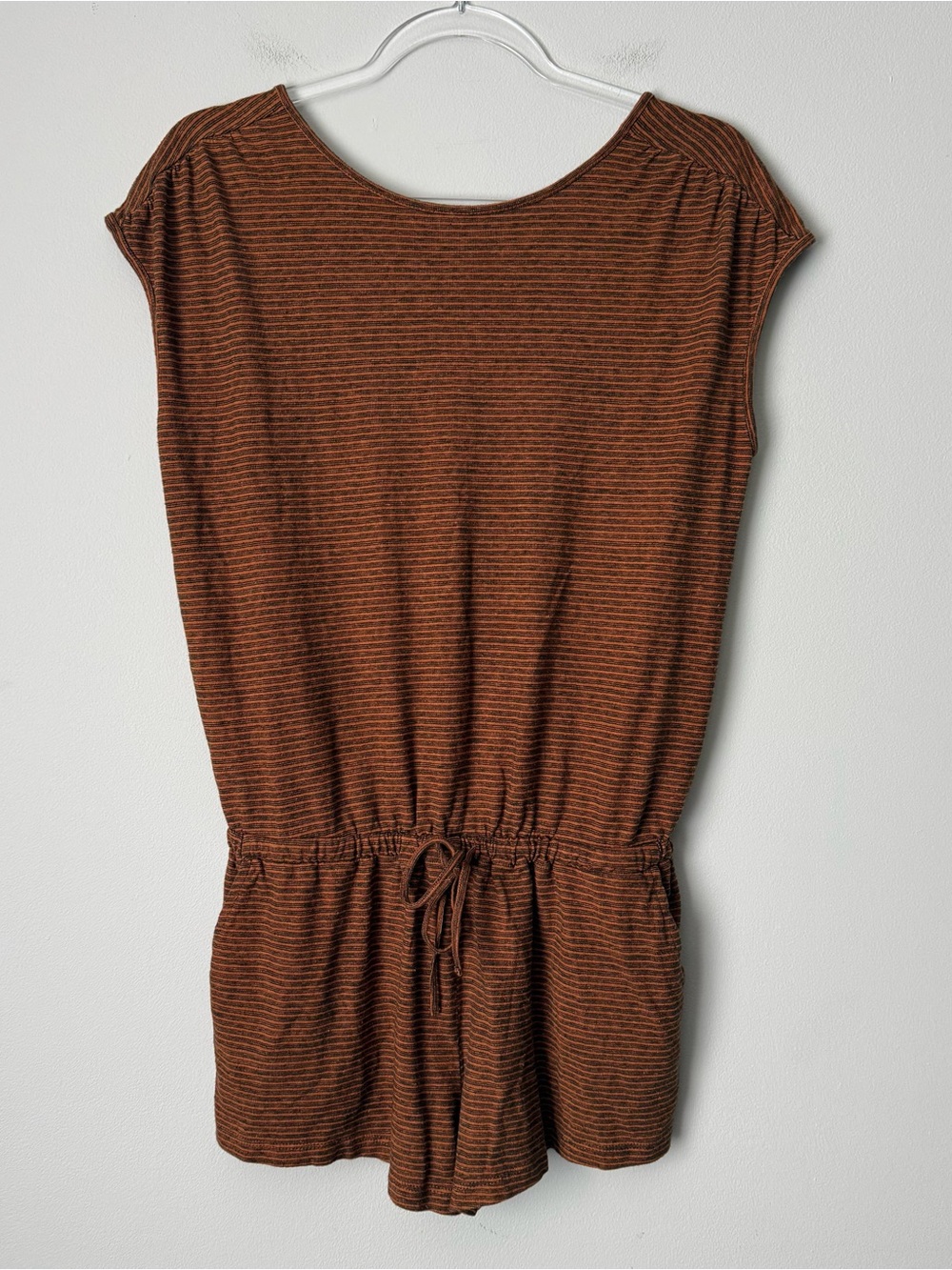 Prana Brown Striped Kids One-Piece Romper